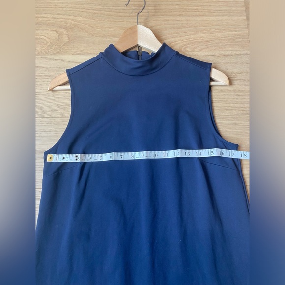 Cynthia Rowley mock neck mini dress, size 10, navy - Picture 5 of 6